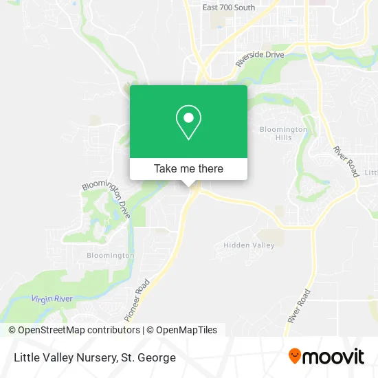 Little Valley Nursery map