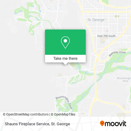 Shauns Fireplace Service map