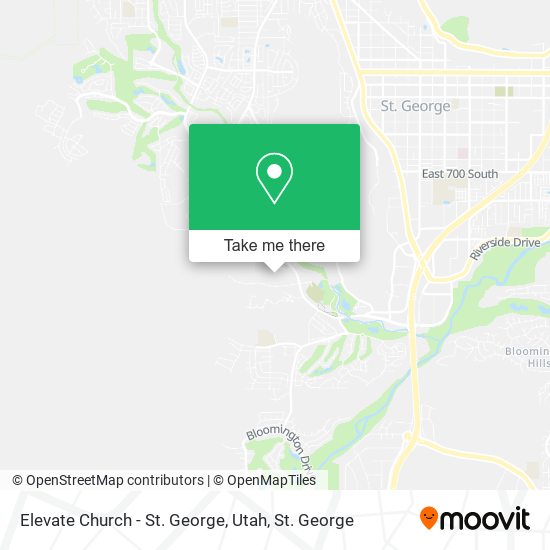 Elevate Church - St. George, Utah map