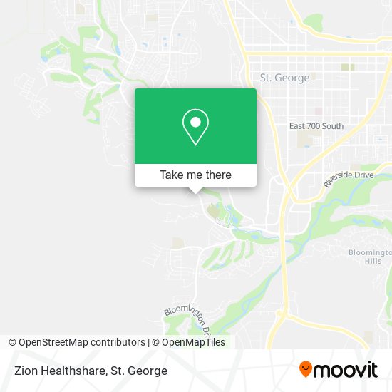 Mapa de Zion Healthshare