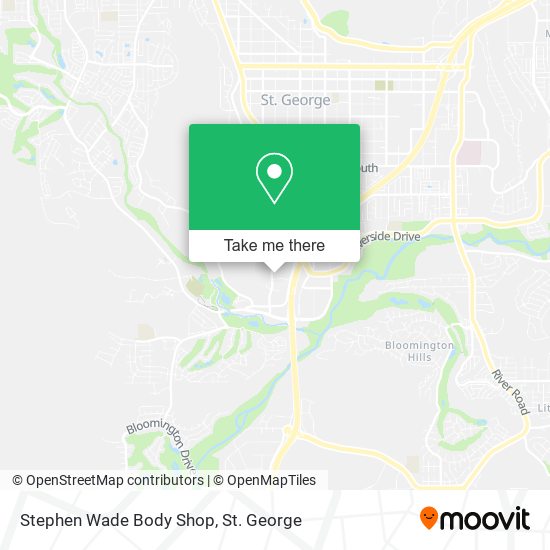 Stephen Wade Body Shop map