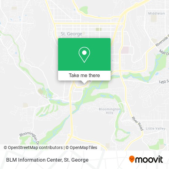 BLM Information Center map