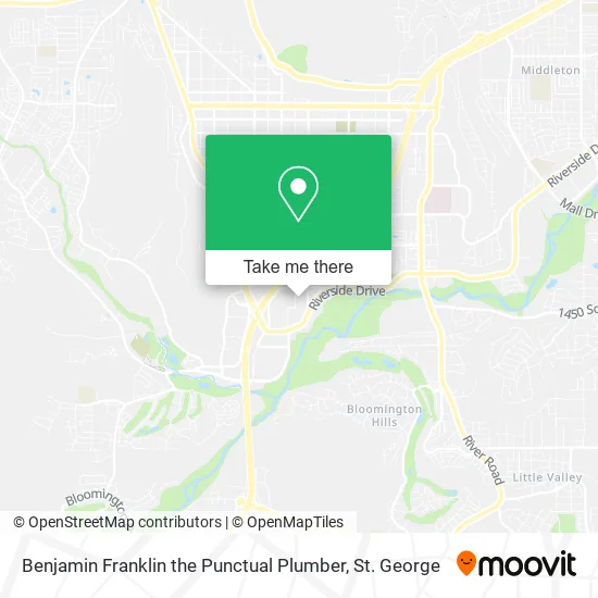 Benjamin Franklin the Punctual Plumber map