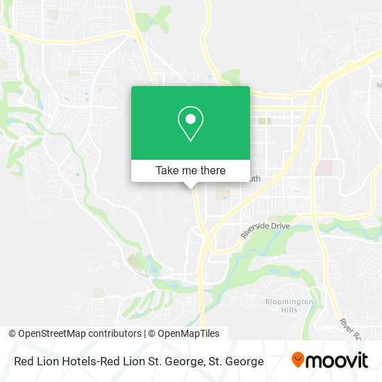 Mapa de Red Lion Hotels-Red Lion St. George