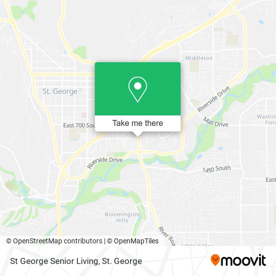 St George Senior Living map