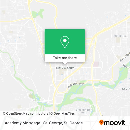 Academy Mortgage - St. George map