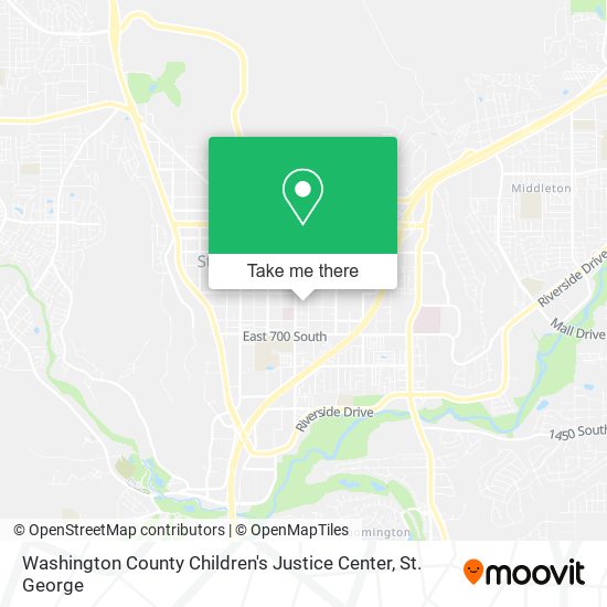 Washington County Children's Justice Center map