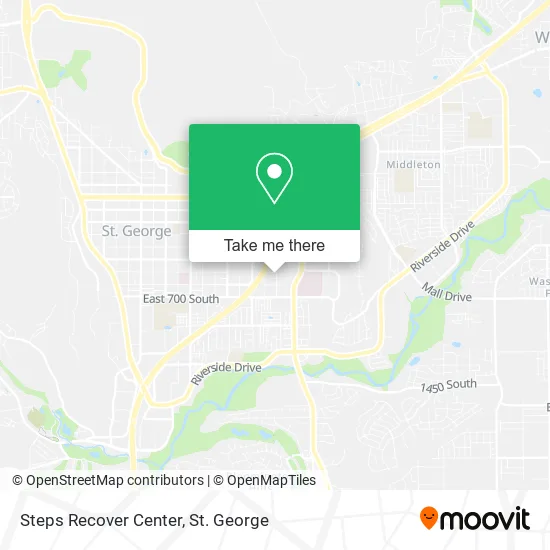 Mapa de Steps Recover Center