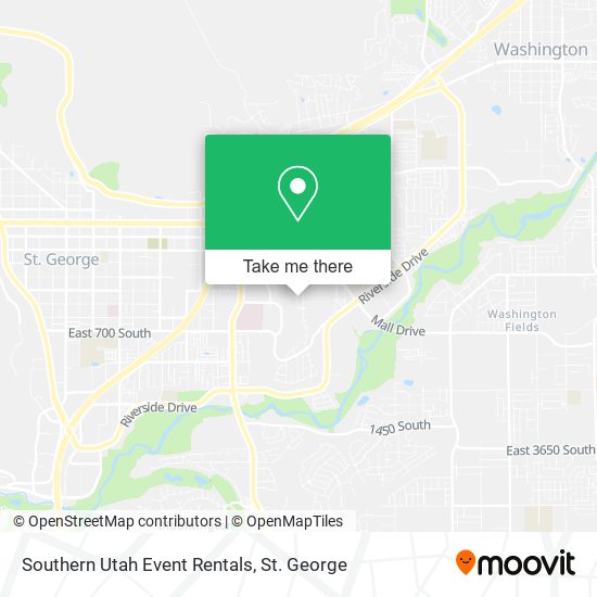 Mapa de Southern Utah Event Rentals