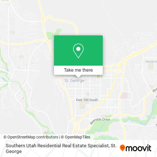 Southern Utah Residential Real Estate Specialist map