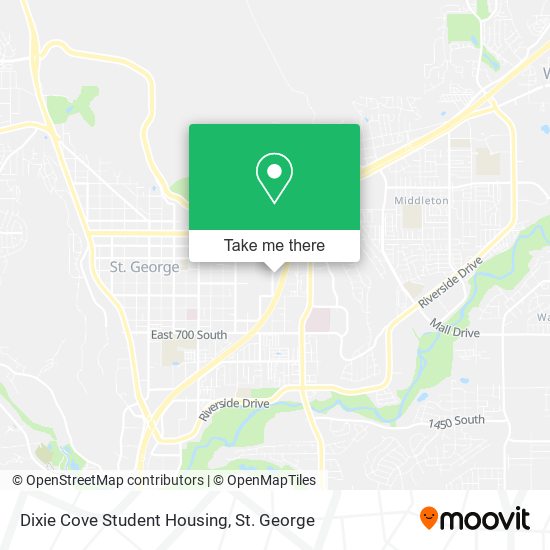 Dixie Cove Student Housing map