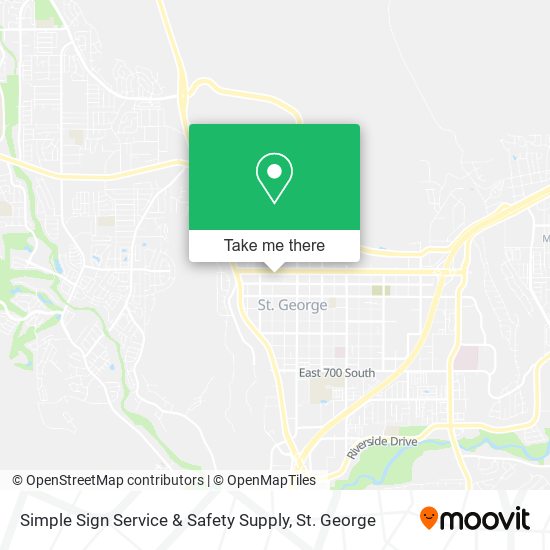 Mapa de Simple Sign Service & Safety Supply