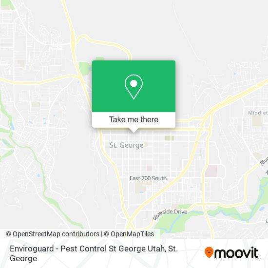 Enviroguard - Pest Control St George Utah map