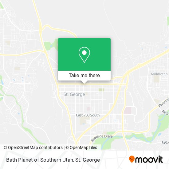 Bath Planet of Southern Utah map