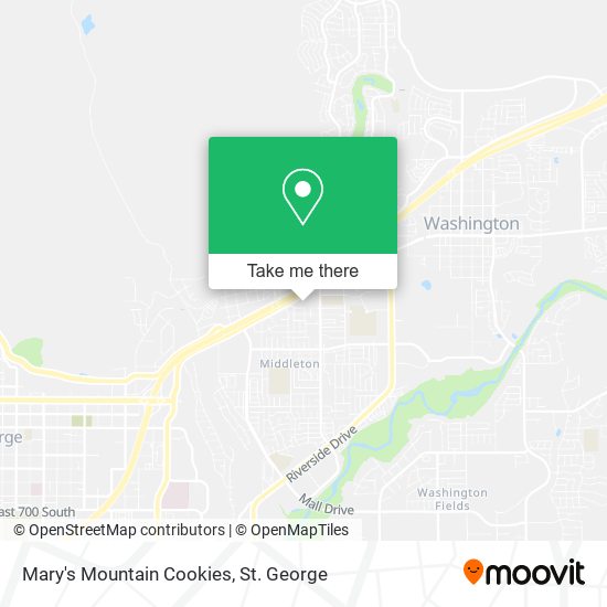 Mary's Mountain Cookies map