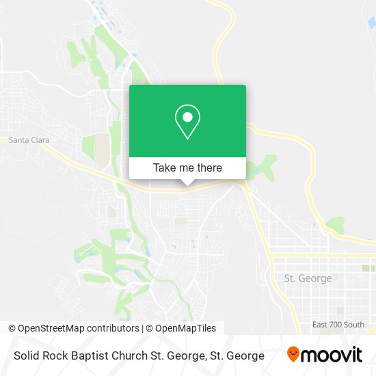 Solid Rock Baptist Church St. George map