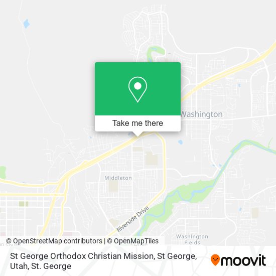 St George Orthodox Christian Mission, St George, Utah map