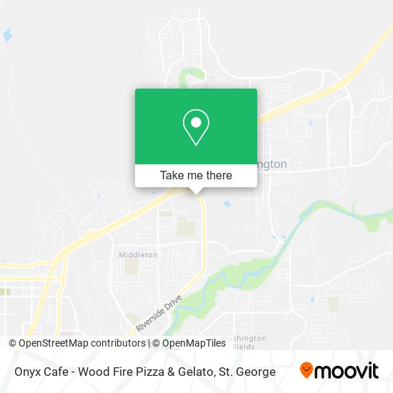 Mapa de Onyx Cafe - Wood Fire Pizza & Gelato