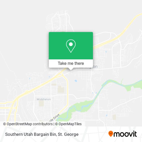 Southern Utah Bargain Bin map