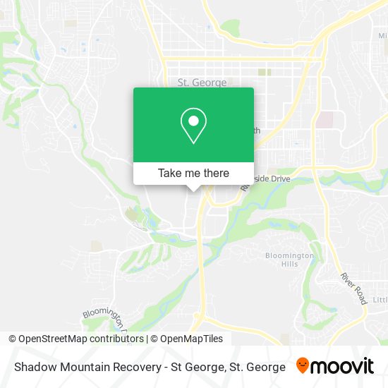 Shadow Mountain Recovery - St George map