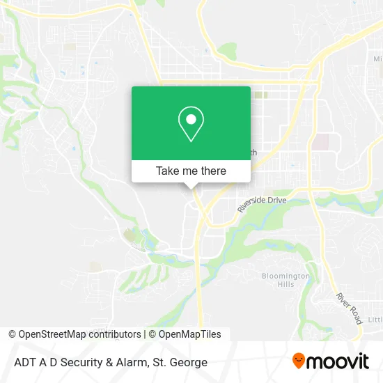 ADT A D Security & Alarm map