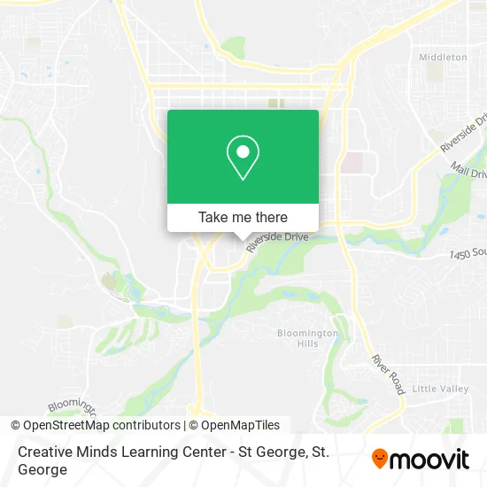 Creative Minds Learning Center - St George map