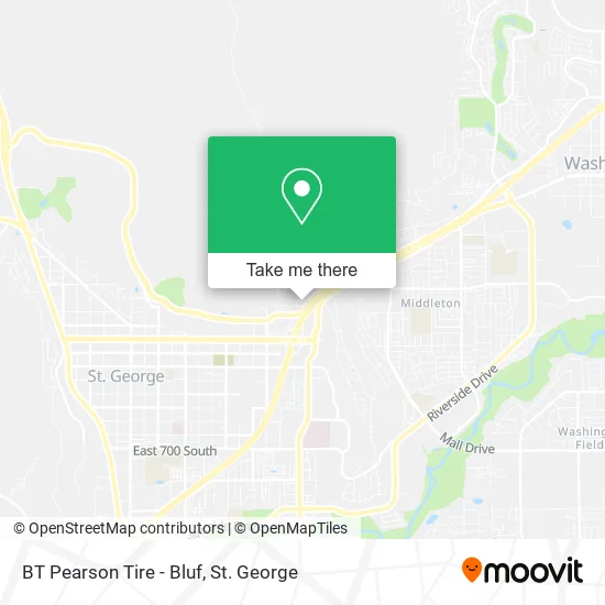 Mapa de BT Pearson Tire - Bluf