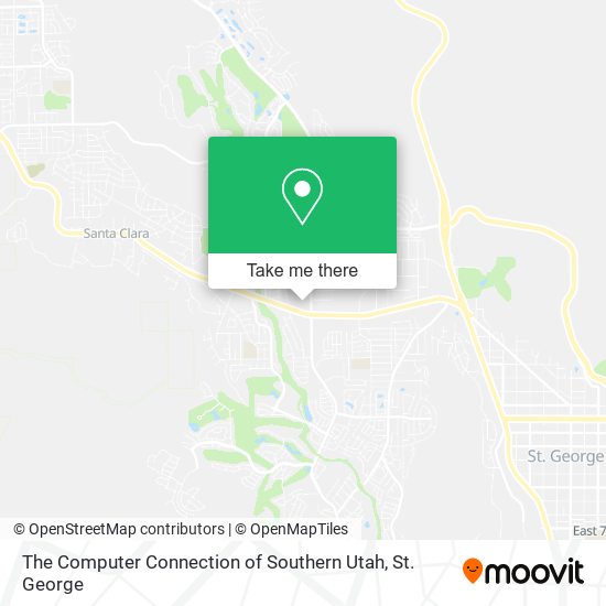 The Computer Connection of Southern Utah map