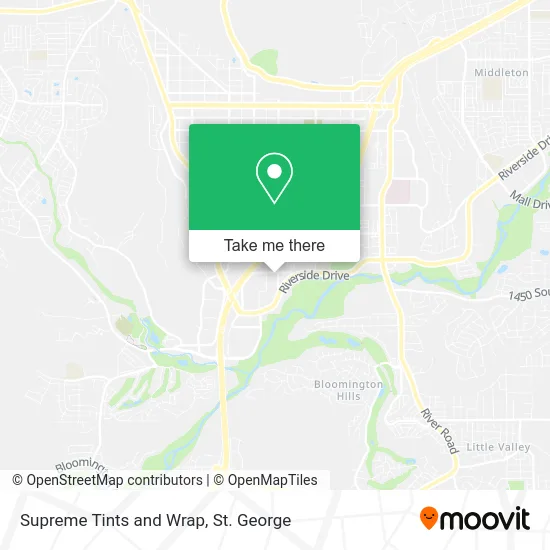 Supreme Tints and Wrap map