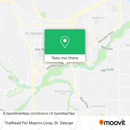 Trailhead For Mayors Loop map