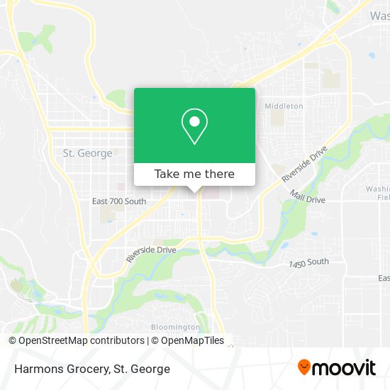 Mapa de Harmons Grocery