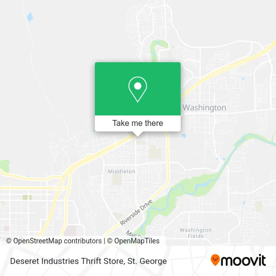 Deseret Industries Thrift Store map