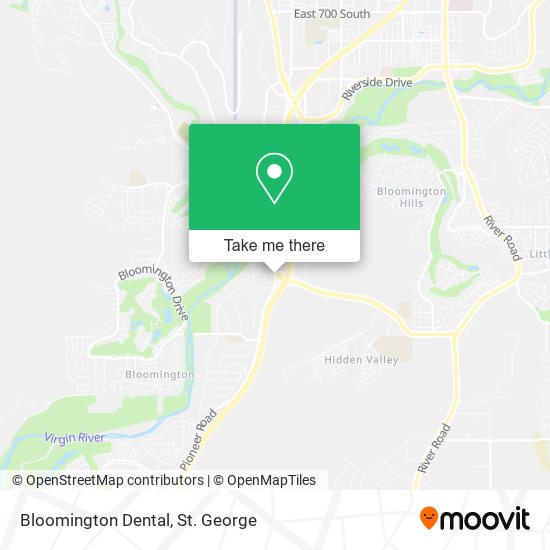 Mapa de Bloomington Dental