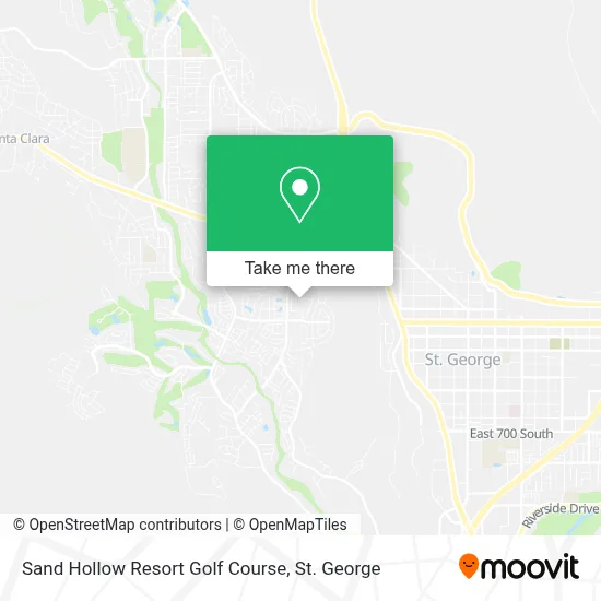 Sand Hollow Resort Golf Course map