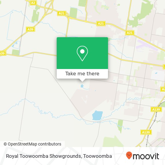 Royal Toowoomba Showgrounds map