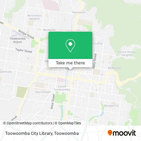 Toowoomba City Library map