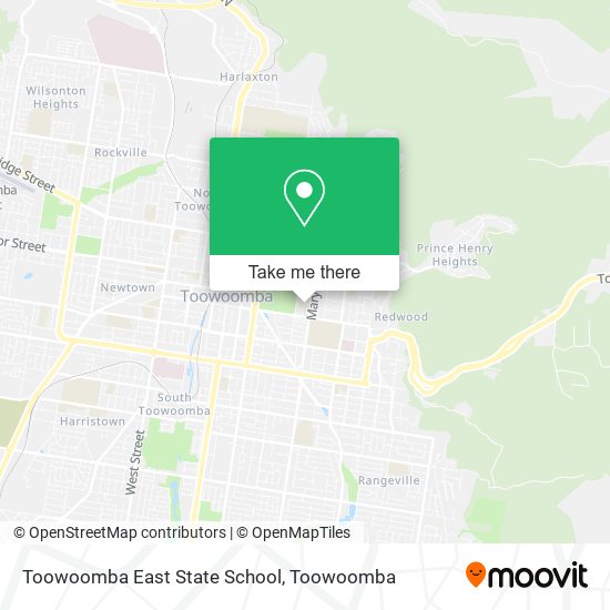 Mapa Toowoomba East State School