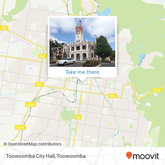 Toowoomba City Hall map