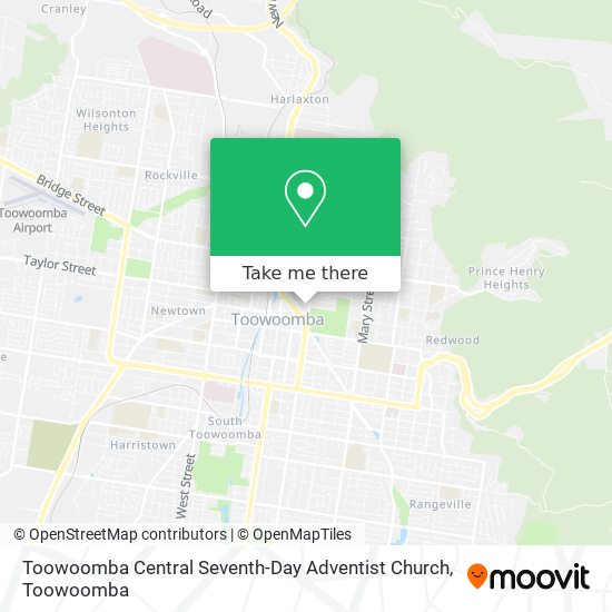 Toowoomba Central Seventh-Day Adventist Church map