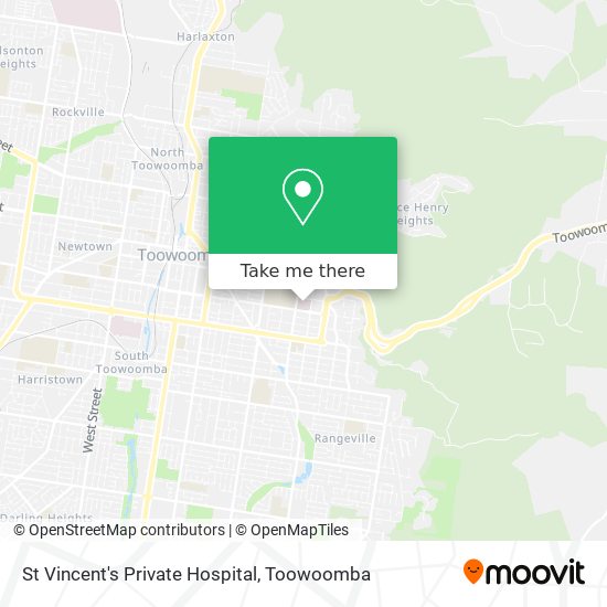 St Vincent's Private Hospital map
