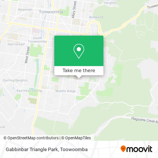 Mapa Gabbinbar Triangle Park