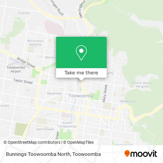 Bunnings Toowoomba North map