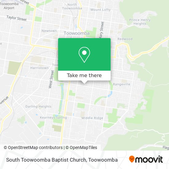 South Toowoomba Baptist Church map