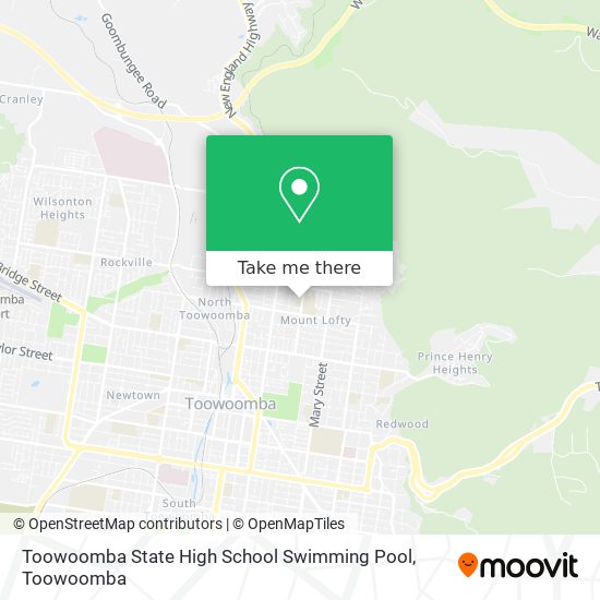 Mapa Toowoomba State High School Swimming Pool