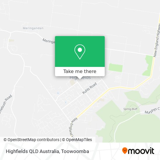 Highfields QLD Australia map