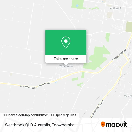 Mapa Westbrook QLD Australia