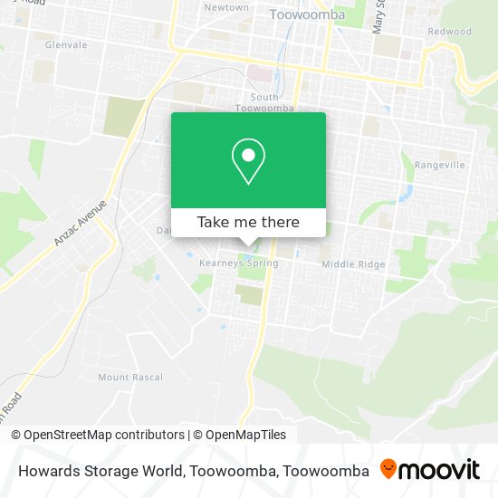 Howards Storage World, Toowoomba map