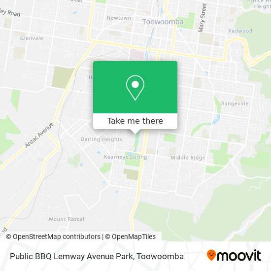 Mapa Public BBQ Lemway Avenue Park
