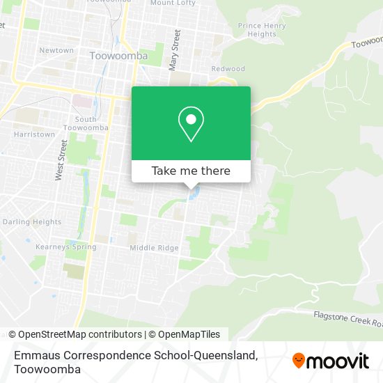 Emmaus Correspondence School-Queensland map