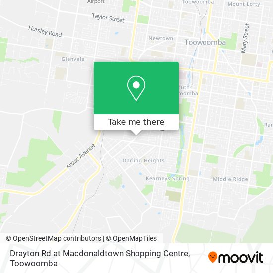 Mapa Drayton Rd at Macdonaldtown Shopping Centre